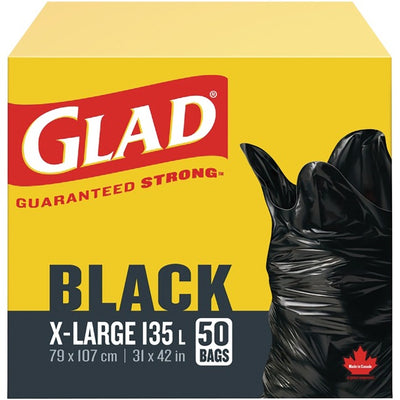 GLAD GARAGE BAG X-LRG BLK*50bx (CLO30304)
