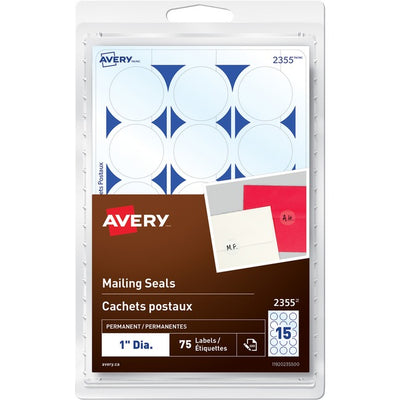 Avery&reg; Permanent Mailing SealsHandwrite, 1" Diameter (AVE2355)