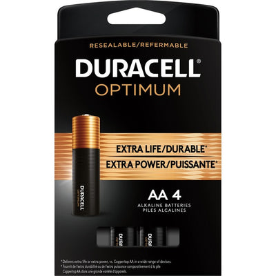 BATTERY, OPTIMUM ALK AA *4/PK (DUR4133303269)