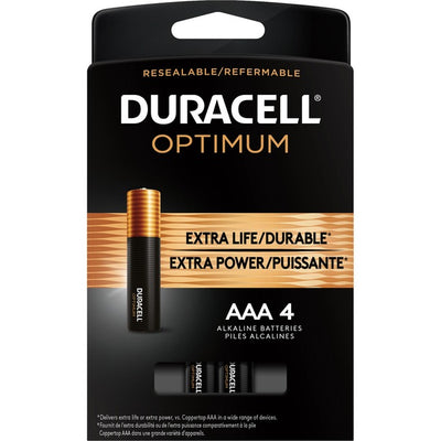 BATTERY, OPTIMUM ALK AAA*4/PK (DUR4133303273)