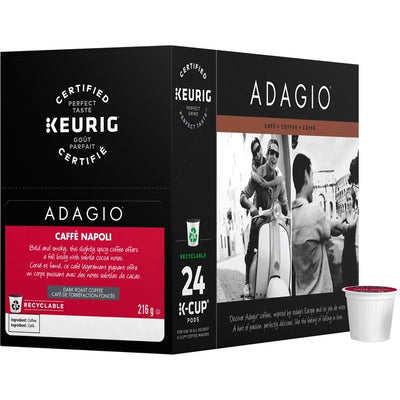 Adagio K-Cup Caffe Napoli Dark Roast Coffee (KEU86-27924)