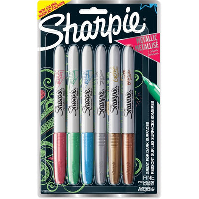 MARKR MTLC SHARPIE FN ASST*6pk (SAN2046942)
