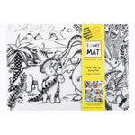 Funny Mat Reusable Tabletop Coloring Mat (FNMJURASSIC)