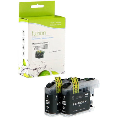 fuzion - Alternative for Brother LC1032PKS Compatible Inkjets - 2/Black (GSUIJLC1032PK)