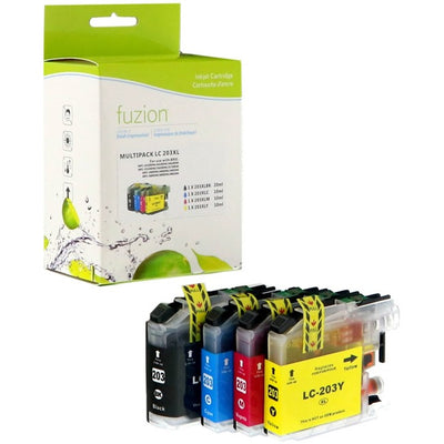 fuzion Ink Cartridge - Alternative for Brother LC203XL - Black, Cyan, Magenta, Yellow (GSU1011741)
