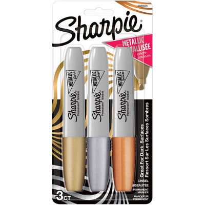 Sharpie Metallic Ink Chisel Tip Permanent Markers (SAN2089609)