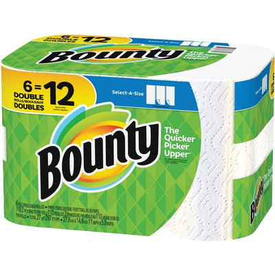 BOUNTY PPR TWL ROLL 100sh,6PK (PGC101310)