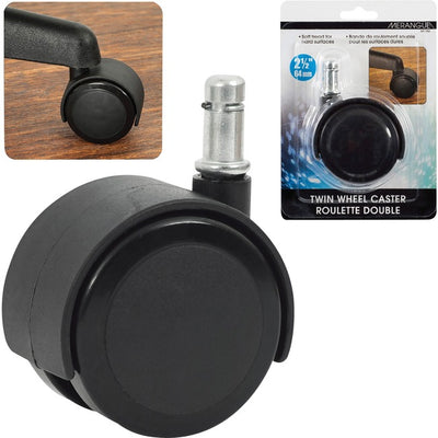 TWIN WHEEL CAST.HARD FL.2.5'' (MGE539270)