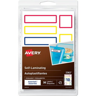 Avery&reg; Self-Laminating LabelsHandwrite, Assorted Sizes (AVE2362)