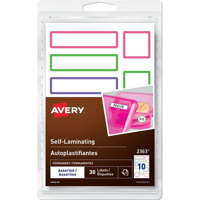 Avery&reg; Self-Laminating LabelsHandwrite, Assorted Sizes (AVE2363)
