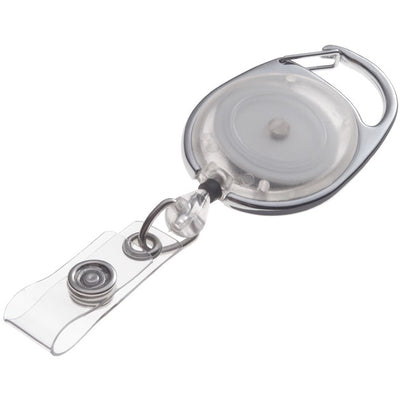 GBC BadgeMates Carabiner Badge Reels Clear, 10 Pack (GBC3381604752)