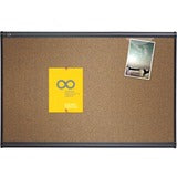 Quartet Prestige Coloured Cork Bulletin Board, Graphite Finish Frame, 4' x 3' (QRT3413822447)
