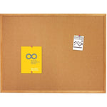 Quartet Standard Cork Bulletin Board, Oak Finish Frame, 8' x 4' (QRT3413830800)