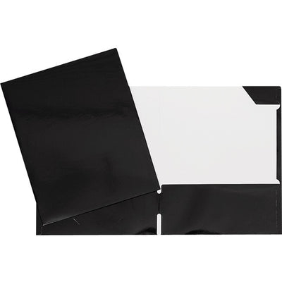 2 POCK. BLACK LAMIN. REPORT COVER (GCI34400BK)