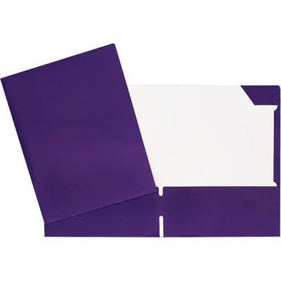 2 POCK. PURPLE LAMIN. REPORT COVER (GCI34400PE)