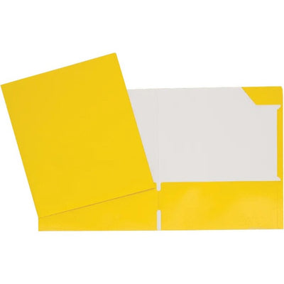 2 POCK. YELLOW LAMIN. REPORT COVER (GCI34400YE)