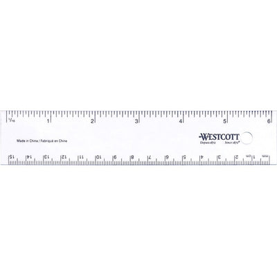 Westcott 15cm/6" Flexible Vinyl Ruler (ACM40806)