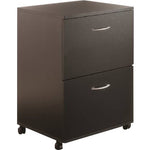 Nexera Essentials Mobile Filing Cabinet, 2-Drawer, Black (MFI6093)