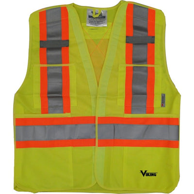 Viking 5pt. Tear Away Safety Vest (VIK6135G-S/M)