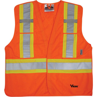 Viking 5pt. Tear Away Safety Vest (VIK6135O-L/XL)