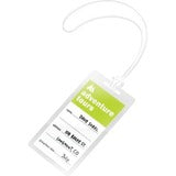 Swingline GBC UltraClear Thermal Luggage Tag Size w/ Loops Laminating Pouches 2-1/2" x 4-1/4" (GBC6447402043)