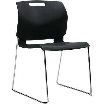 Global Popcorn Armless Chair, Polypropylene Seat & Back (GLB436238)