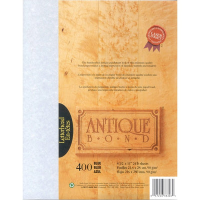 ST-JAMES BLUE ANTIQ. BOND PAPER 8.5'' X (FST78226)