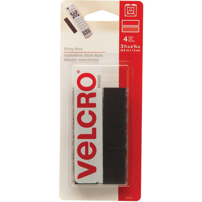 VELCRO BLACK STRIP 3/4X3.5  CARD (VEK90075C)