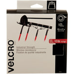 VELCRO BLACK INDUS. STRIP 10'X2"  CARD (VEK90943C)
