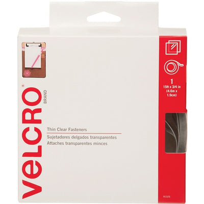 VELCRO TRANPARENTE TAPE 15' CARD (VEK91325C)