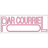 STAMP 4911 RED "PAR COURRIEL" (TRO97469)