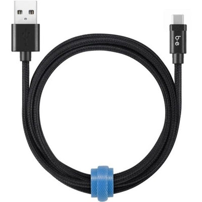 Blu Element Braided Charge/Sync USB-C Cable 4ft Black (BEEB4TCBK)