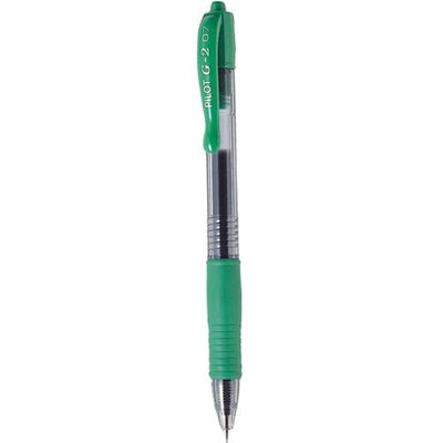 Pilot G2 Retractable Roller Pen (PILBLG27-GN)
