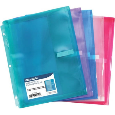 POUCH POLY 3H.VELCRO CLEAR (WNNBP12-CR)