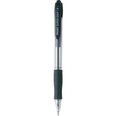 Pilot Super Grip Retractable Ballpoint Pen (PILBPGP10RFBK)