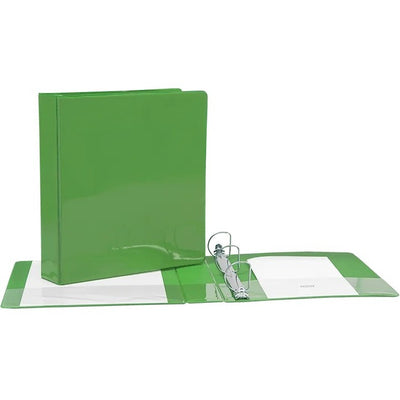 1.5" D-RING L.GREEN VINYL VIEW BIND. (GCICV15LGN)