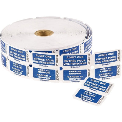 Blueline Admit One Tickets - Bilingual (BLIDA-2CF-BL)