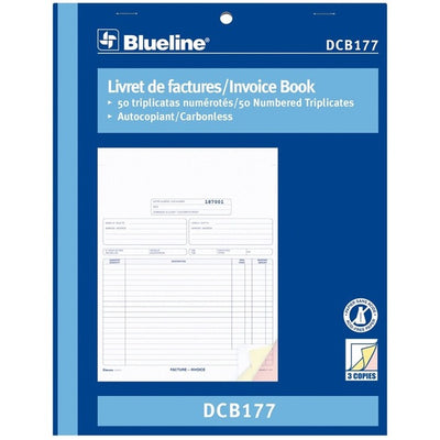 Blueline Invoices Book (BLIDCB177)