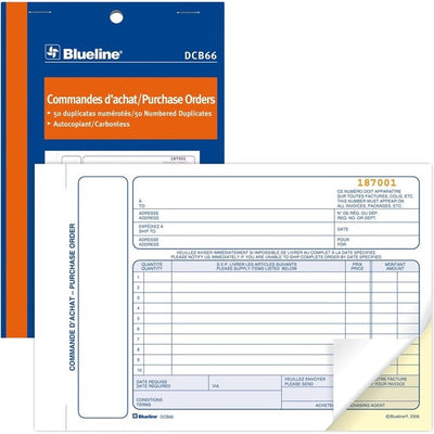 Blueline Purchase Orders Book (BLIDCB66)