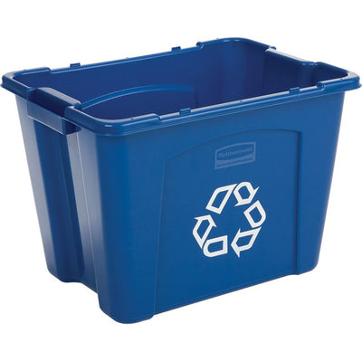 Rubbermaid Commercial Recycling Box 14 Gal Blue (RUB110734)