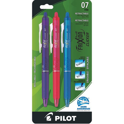 Pilot FriXion&reg; Ball Clicker Retractable Erasable Pen (PILFRT7AST3)