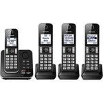 Panasonic KX-TGD394 DECT 6.0 1.93 GHz Cordless Phone - Black (PANKXTGD394B)