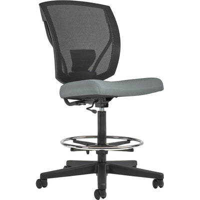 Offices To Go Ibex | Upholstered Seat & Mesh Back Armless Drafting Task Chair (GLB376632)