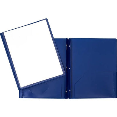 3 FAST.-2 POCK. BLUE VIEW POLY REPORT CO (GCIPFDT2ST-BE)