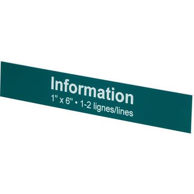 ENGRAVING PLATE 1X6" CUSTOM (ADKPLA116)