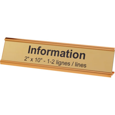 ENGRAV PLATE 2X10 SUP. DESK CUSTOM (ADKPLSUB210)