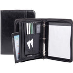 WRIT.CASE RING S-LEAT ZIP BK (BUG375394)