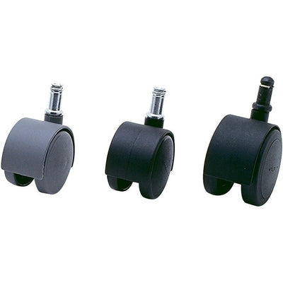 Shepherd Hardware 2-Inch Office Chair Stem Caster, Twin Wheel, 1-Pack (SDU9694)