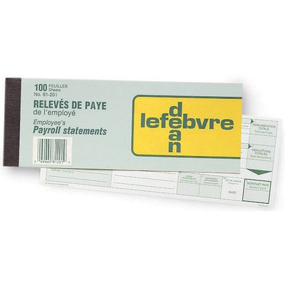 PAYROLL STATEM.BIL.?100 (DET81-201)