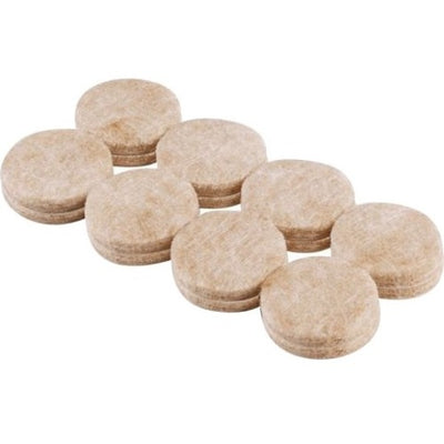 Shepherd Hardware 1-Inch Heavy Duty Self-Adhesive Felt Furniture Pads, 16-Pack, Beige (SDU9952)